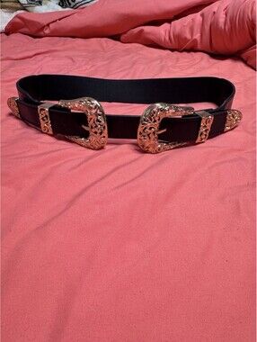 Vintage Womens Belt Size Large Purple Snake Skin Statement SALVATORE FERRAGAMO PURPLE SNAKESKIN LARGE WAIST BELT - SIZE  main image 4